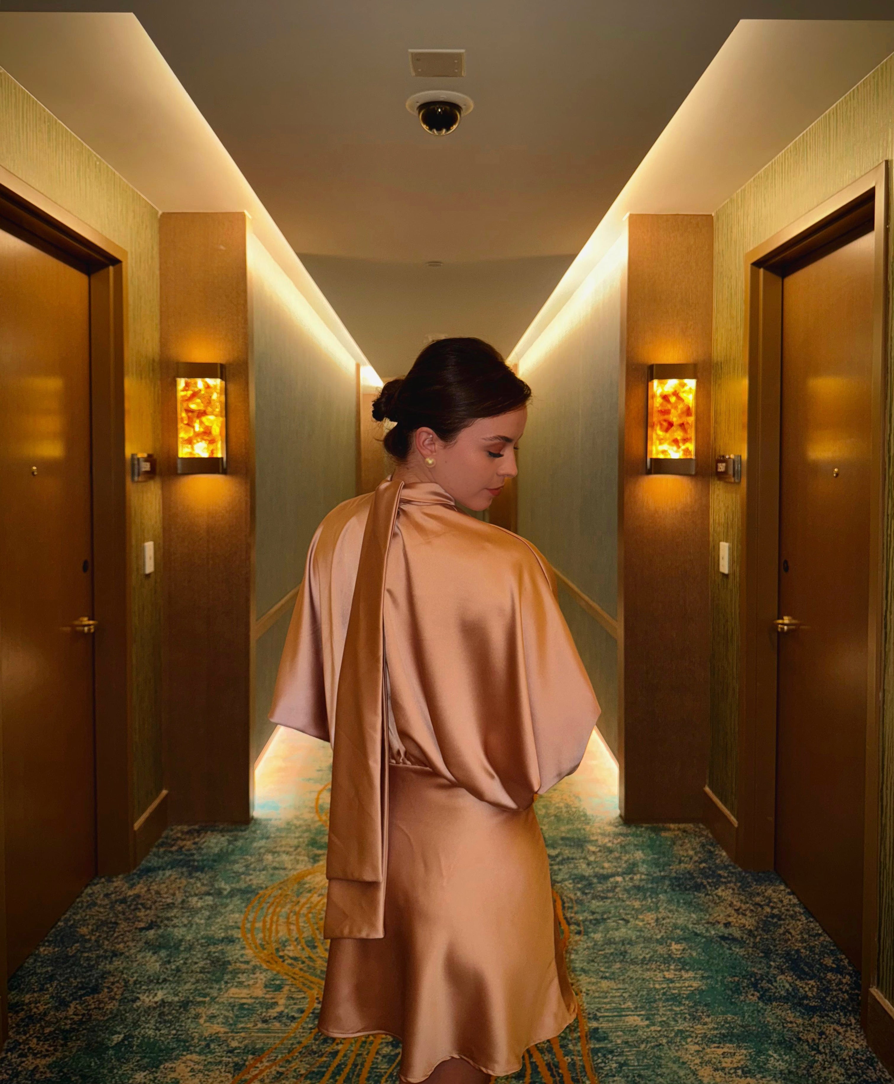 Luminous Satin Dress